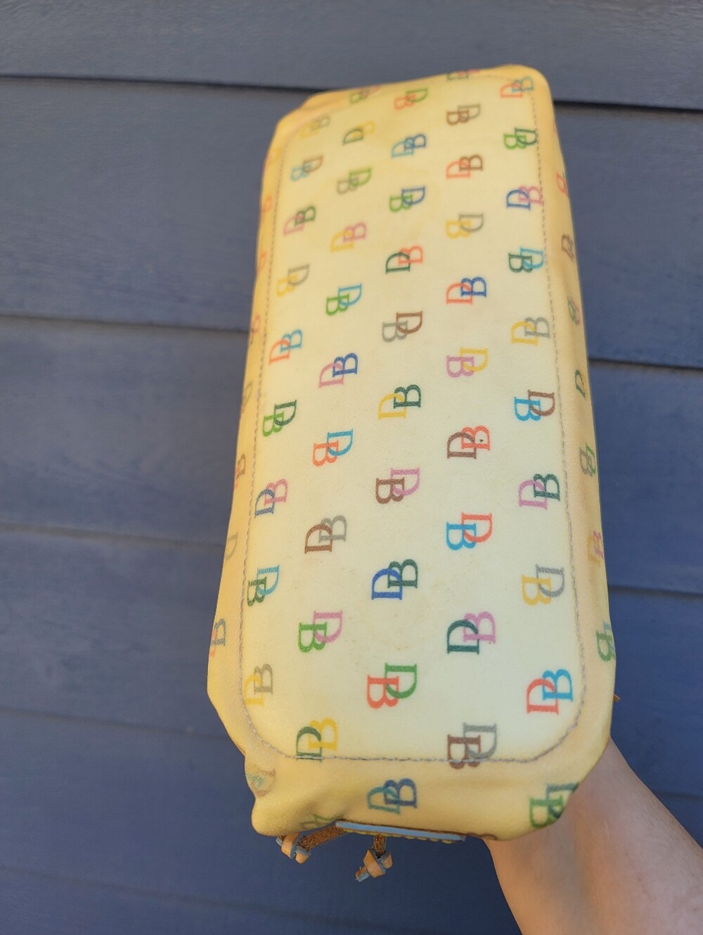 Dooney & Bourke Vintage Y2K Rainbow DB Satchel - Picture 11 of 16
